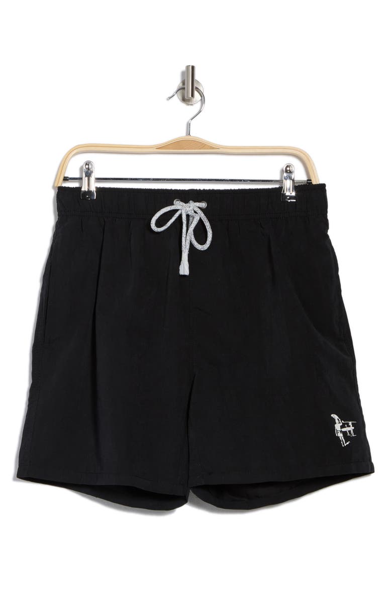 Vintage Summer Solid Swim Trunks, Alternate, color, 
