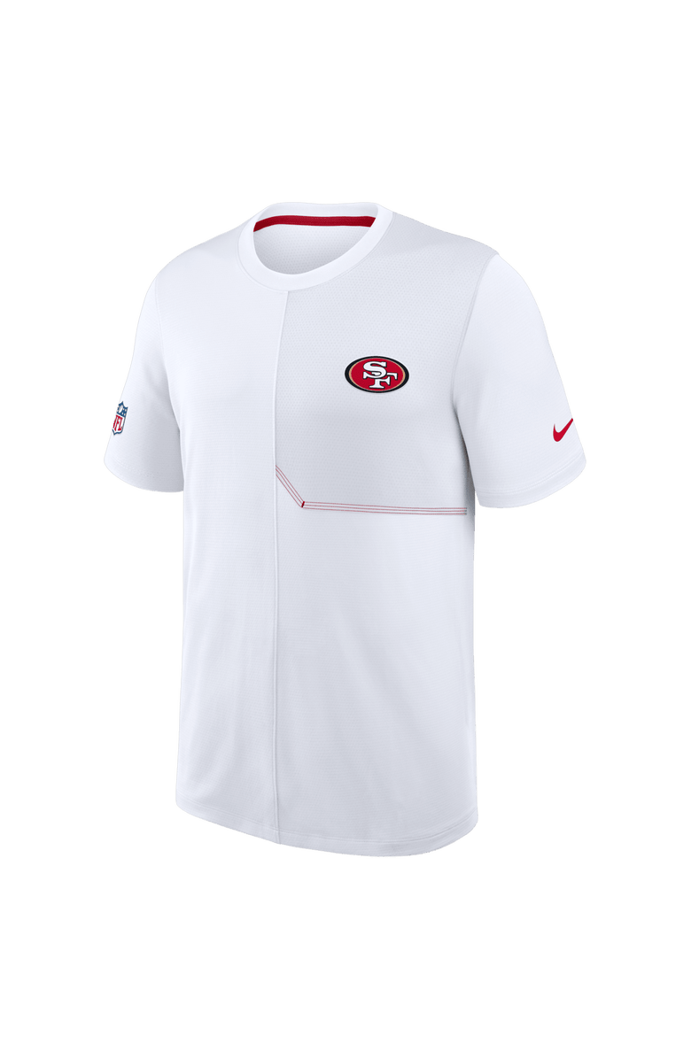 Nike Men's Nike  White San Francisco 49ers Sideline UV Dri-FIT Coaches Shirt, Alternate, color, White