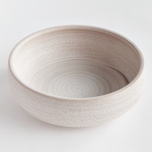 Napa Home & Garden 5" X 16" Chryssa Ceramic Matte Decorative Bowl Centerpiece For All Seasons In White