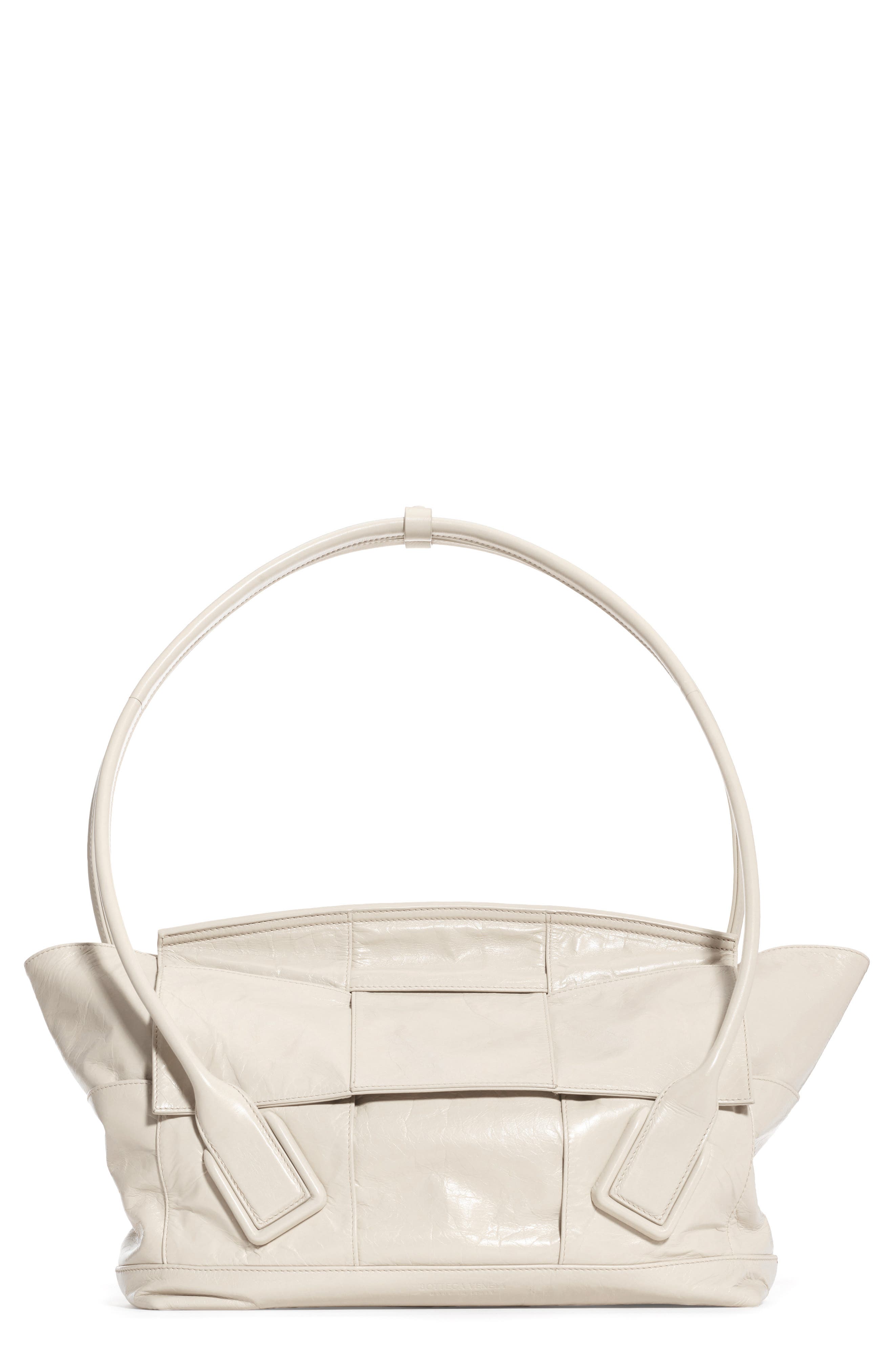 Bottega Veneta Arco Paper Leather Shoulder Bag, Main, color, 