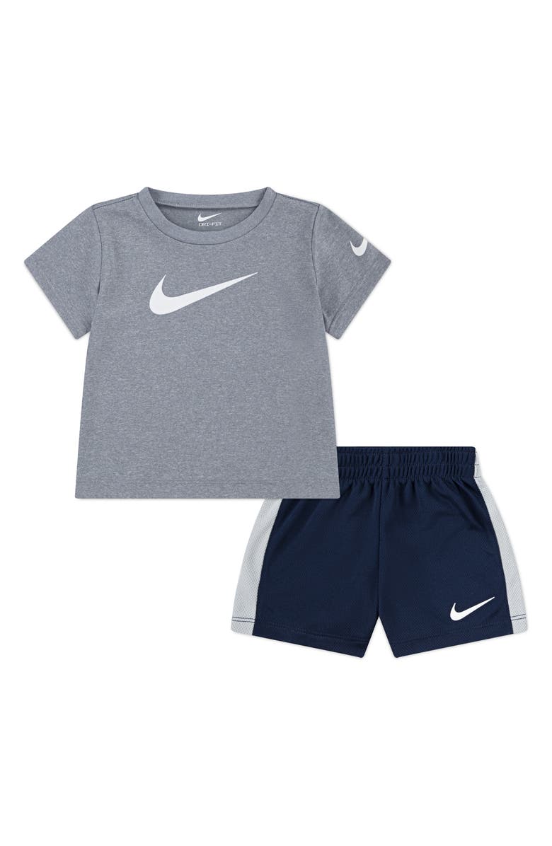 Nike Dri-FIT Swoosh T-Shirt & Shorts Set, Main, color, U90midnigh