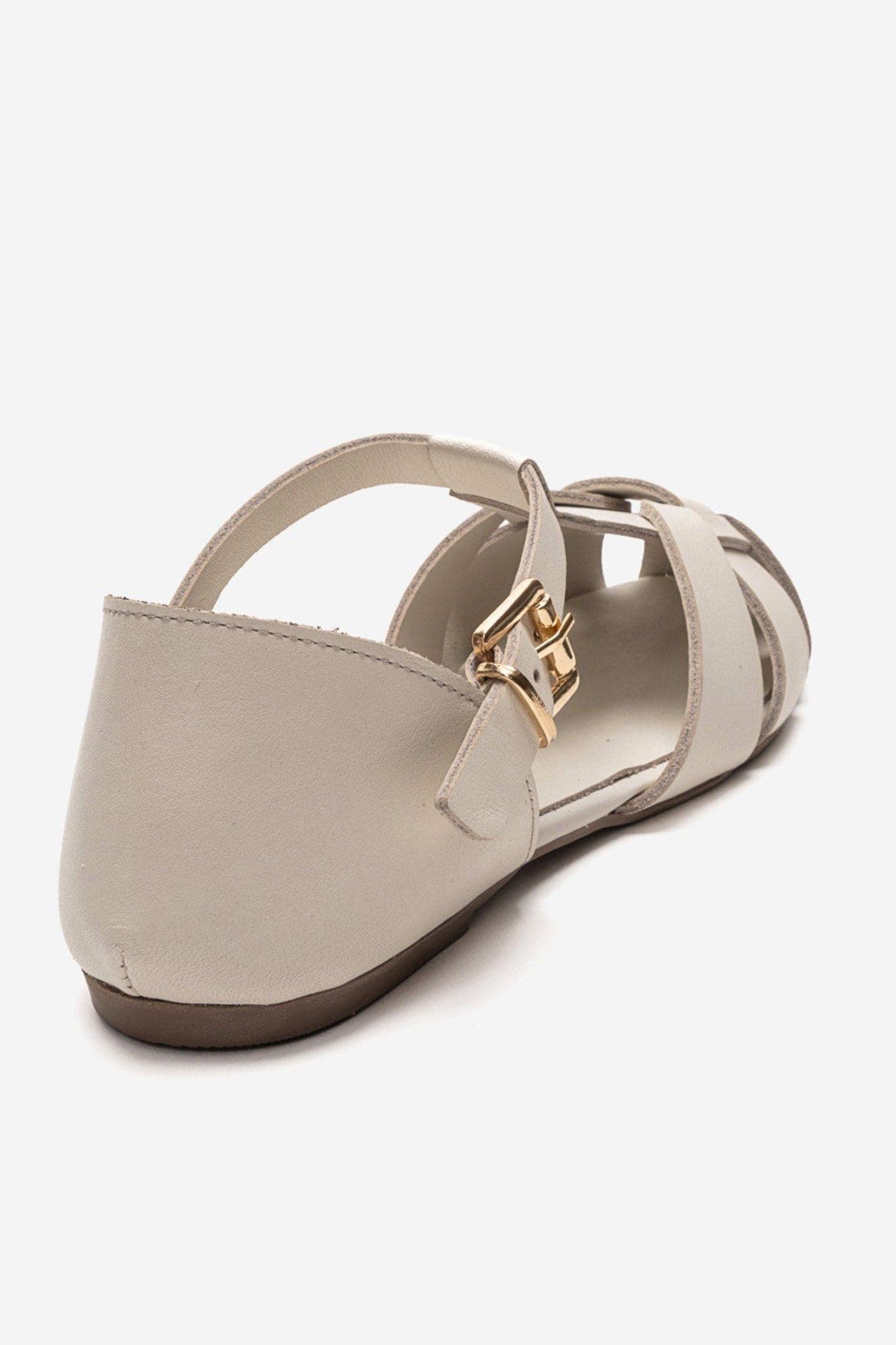 Falina Leather Sandal, Alternate, color, Ecru