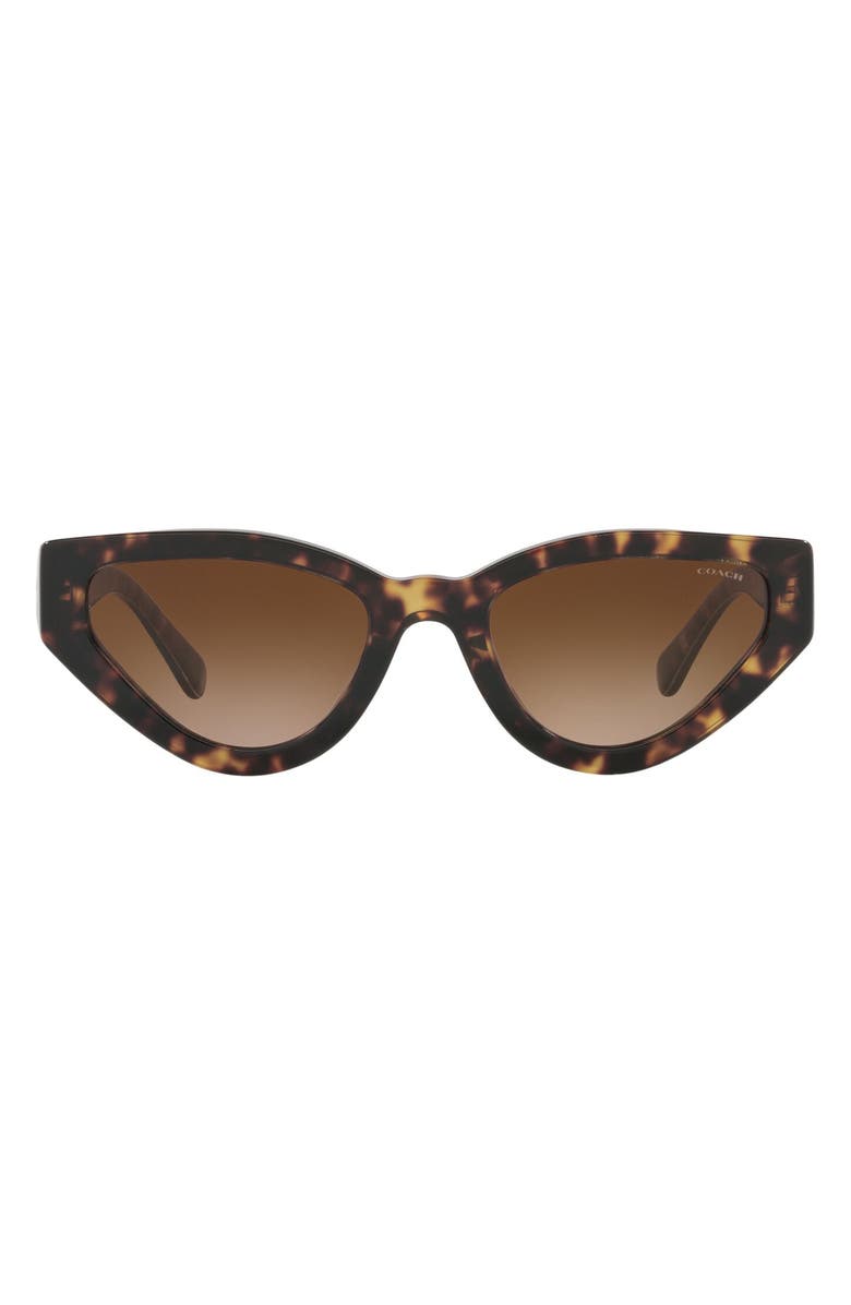 COACH 52mm Cat Eye Sunglasses, Main, color, Dark Tort