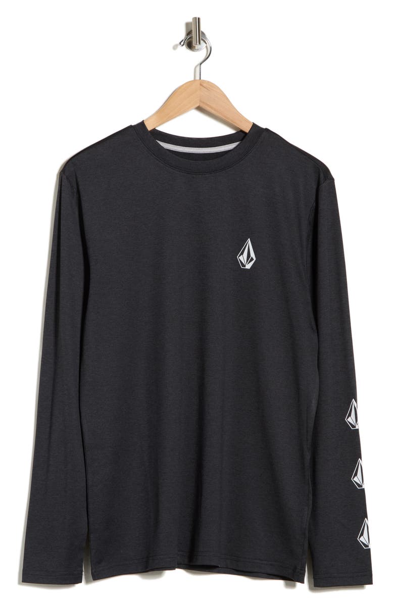 Volcom Deadly Stone Swim T-Shirt, Main, color, Black