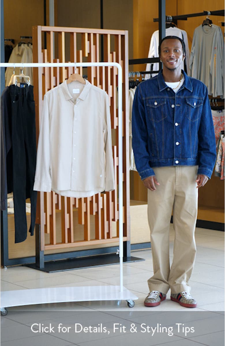 Herigate Cotton Corduroy Button-Up Shirt, sales video thumbnail