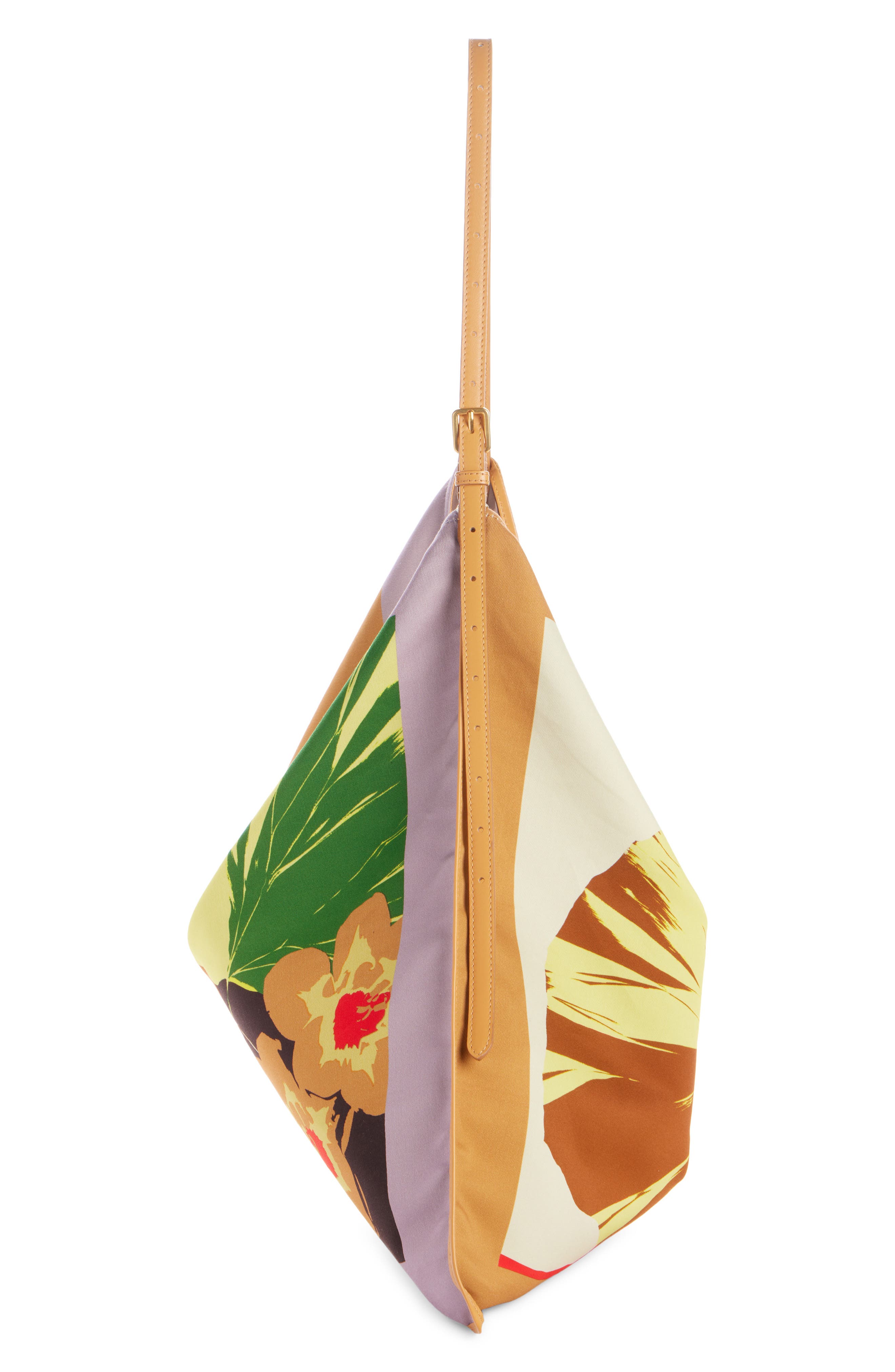 Dries Van Noten Floral Print Canvas Tote, Alternate, color, 