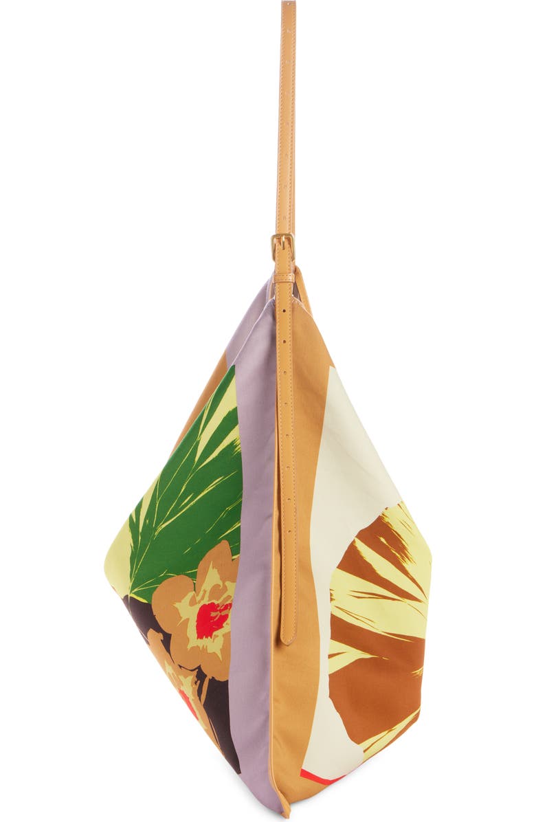 Dries Van Noten Floral Print Canvas Tote, Alternate, color,