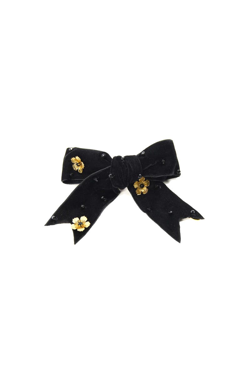 Lucille French Barrette, Main, color, Black