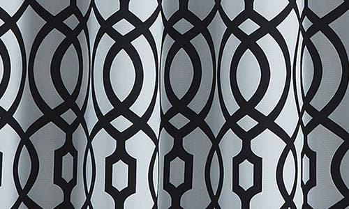 Dainty Home Single Blackout Panel Curtain In White And Black