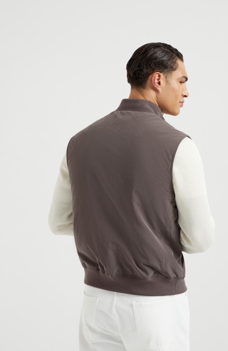 Brunello Cucinelli Microfiber vest, Alternate, color, 