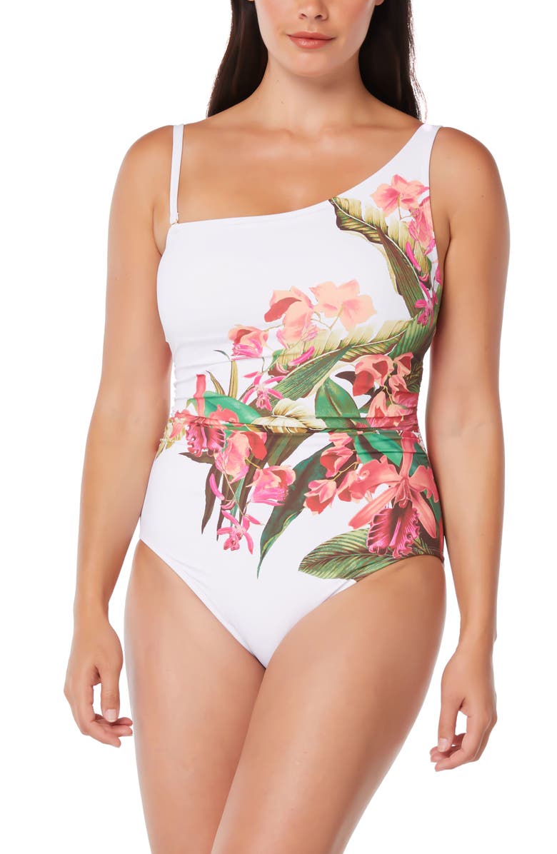 BLEU by Rod Beattie Return to Rio One-Shoulder One-Piece Swimsuit, Main, color,