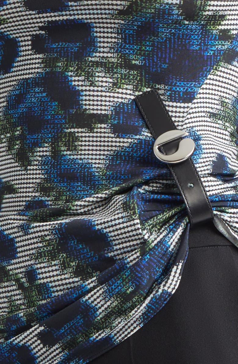 Coperni Suspended Ascii Floral Jersey Top, Alternate, color, Print-Blue