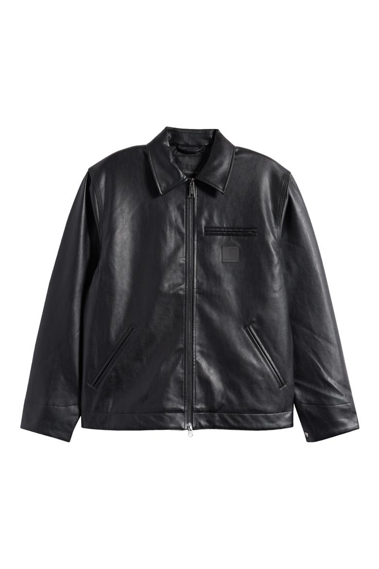 Detroit Black Faux Leather Jacket (Men) | Nordstrom