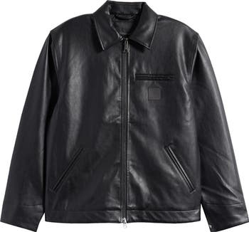 Carhartt Work In Progress Detroit Black Faux Leather Jacket Carhartt Work In Progress Detroit Black Faux Leather Jacket