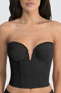 Dominique Intimates Valerie Backless Strapless  V-Wire Plunge Bustier Bra