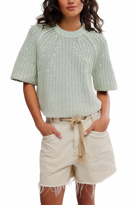 Amy Short Sleeve Cotton Sweater