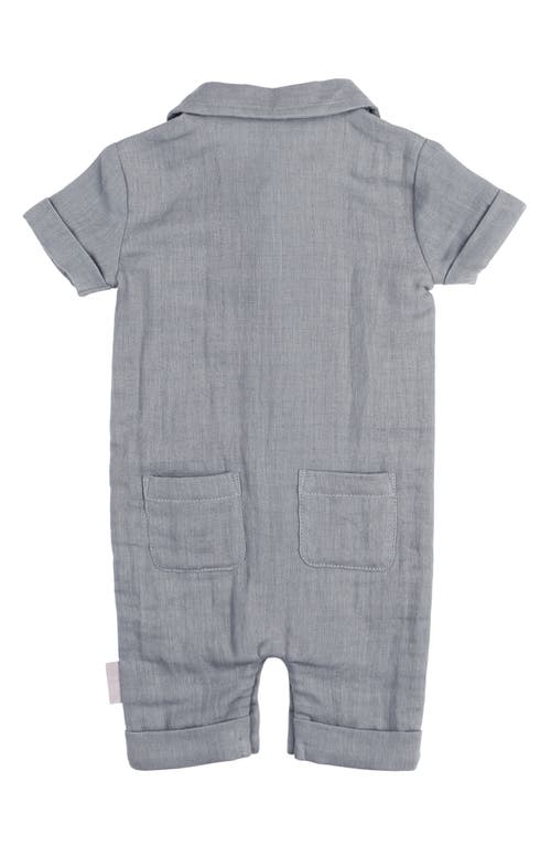 L'ovedbaby Organic Cotton Romper In Blueberry
