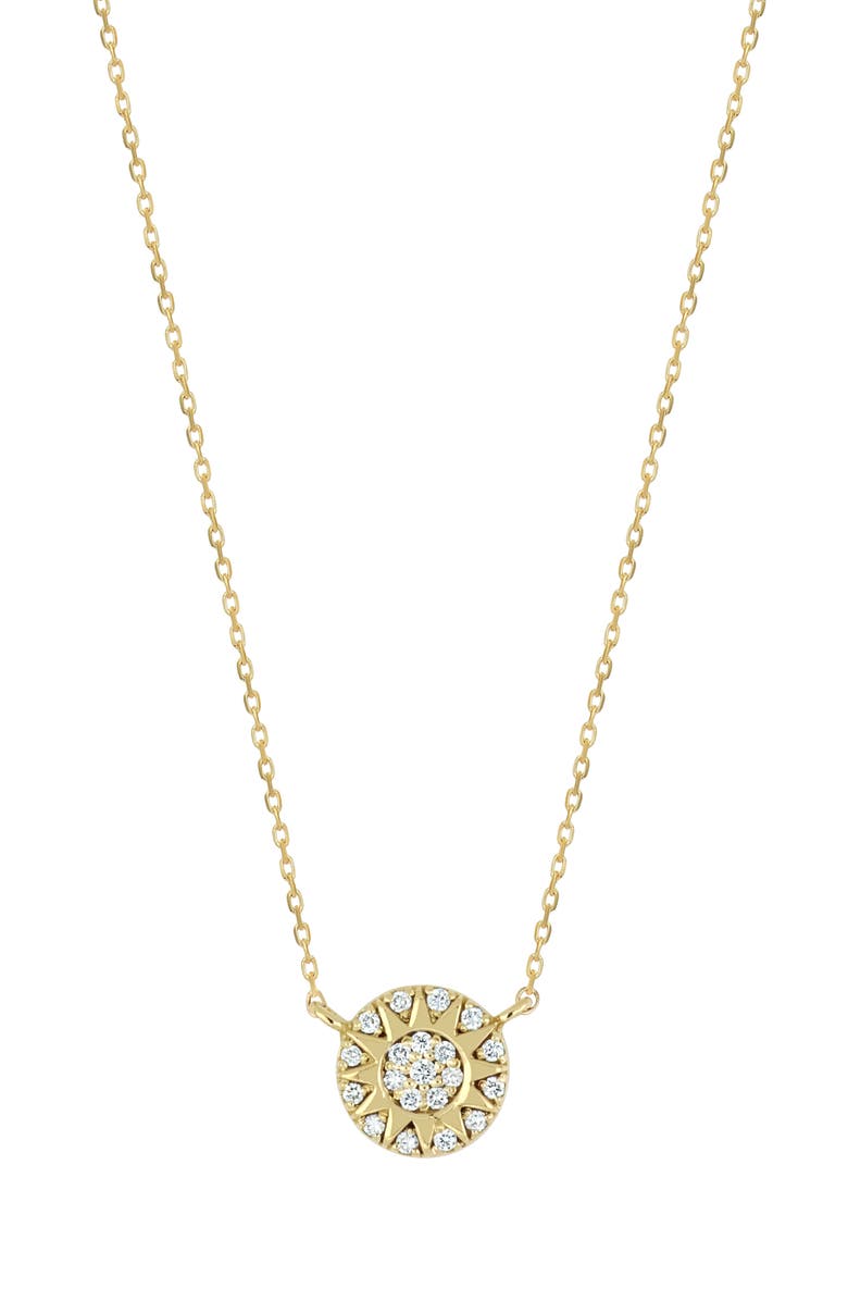 Bony Levy Icon 18K Yellow Gold Diamond Sun Pendant Necklace, Main, color, 18K Yellow Gold