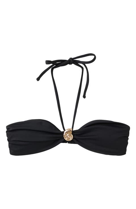 Metallic Shell Bikini Top