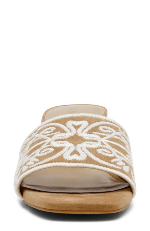 Anne Klein Dolls Block Heel Sandal In Nude