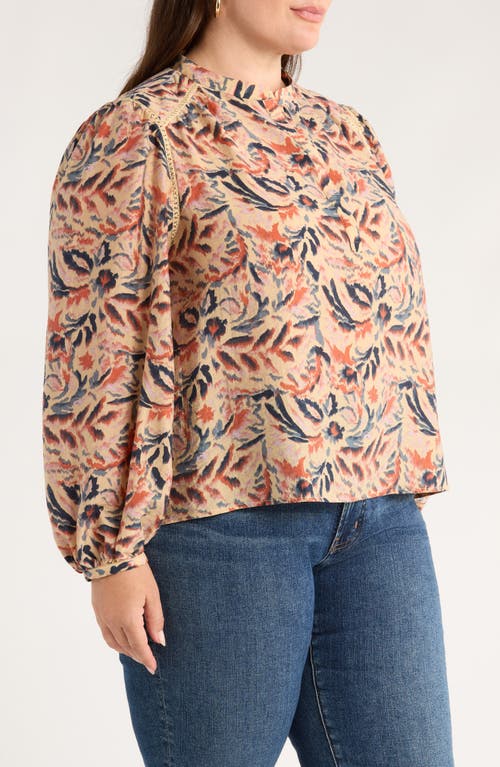 Caslonr Caslon(r) Embroidered Inset Top In Multi