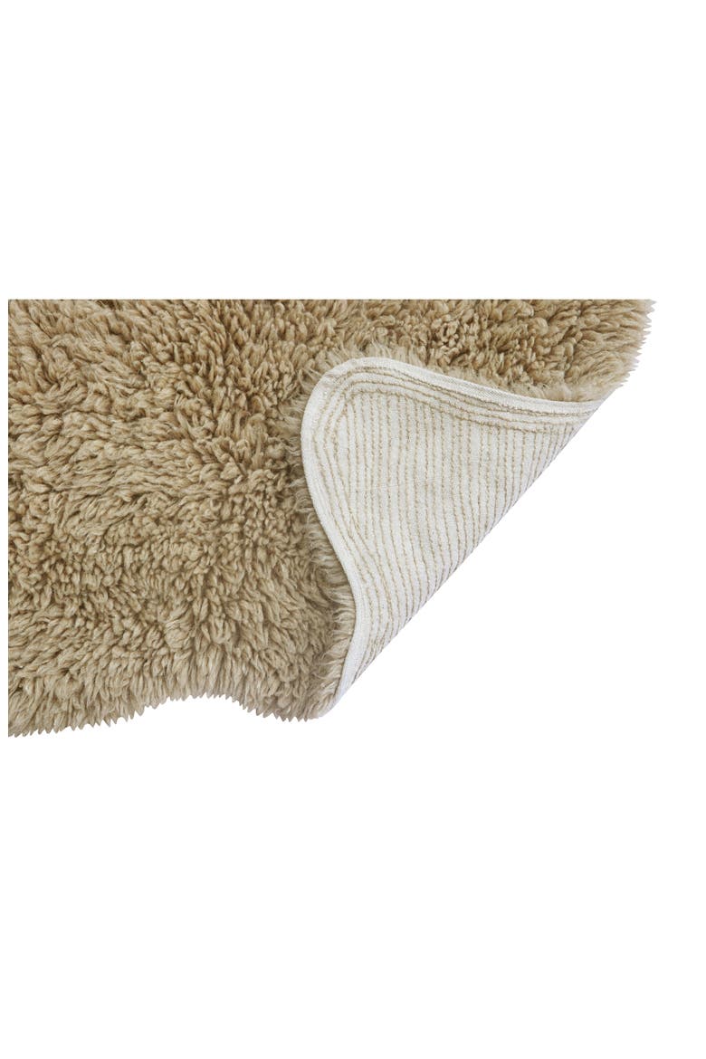 Woolly Woolable Washable Wool Rug, Alternate, color, BEIGE