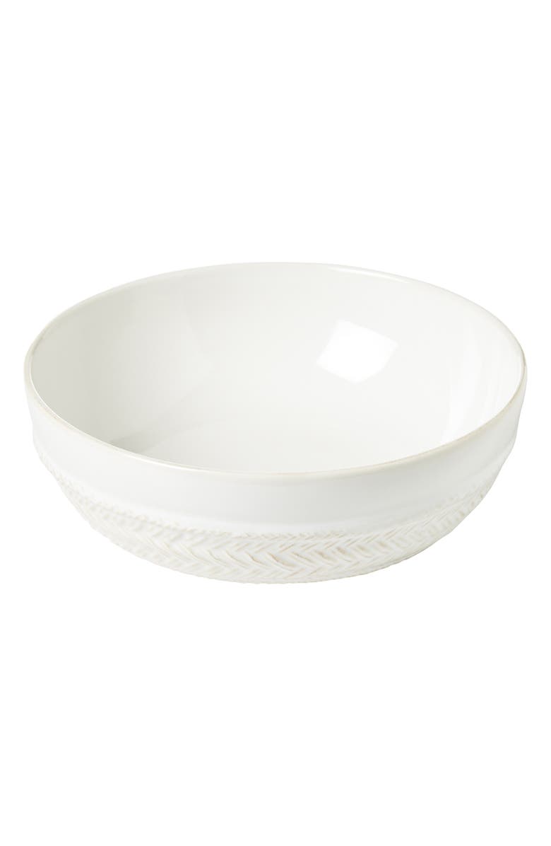 Juliska Le Panier Ceramic Coupe Bowl, Alternate, color, Whitewash
