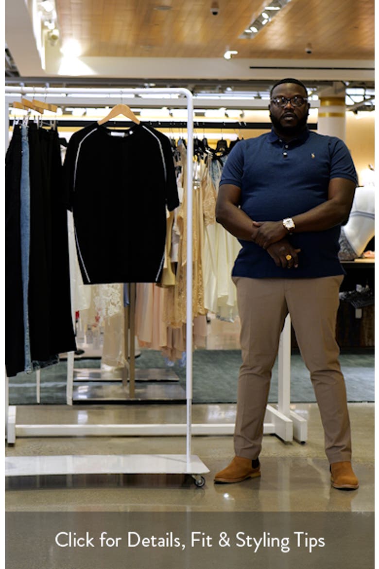 Contrast Piping Wool T-Shirt video