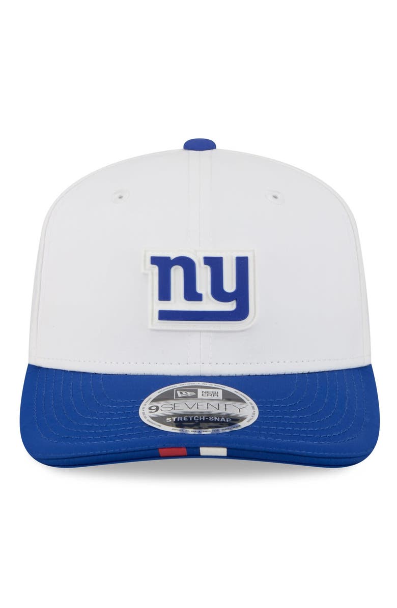 New Era Men's New Era White/Royal New York Giants 2025 NFL Training Camp 9SEVENTY Adjustable Hat, Alternate, color, White