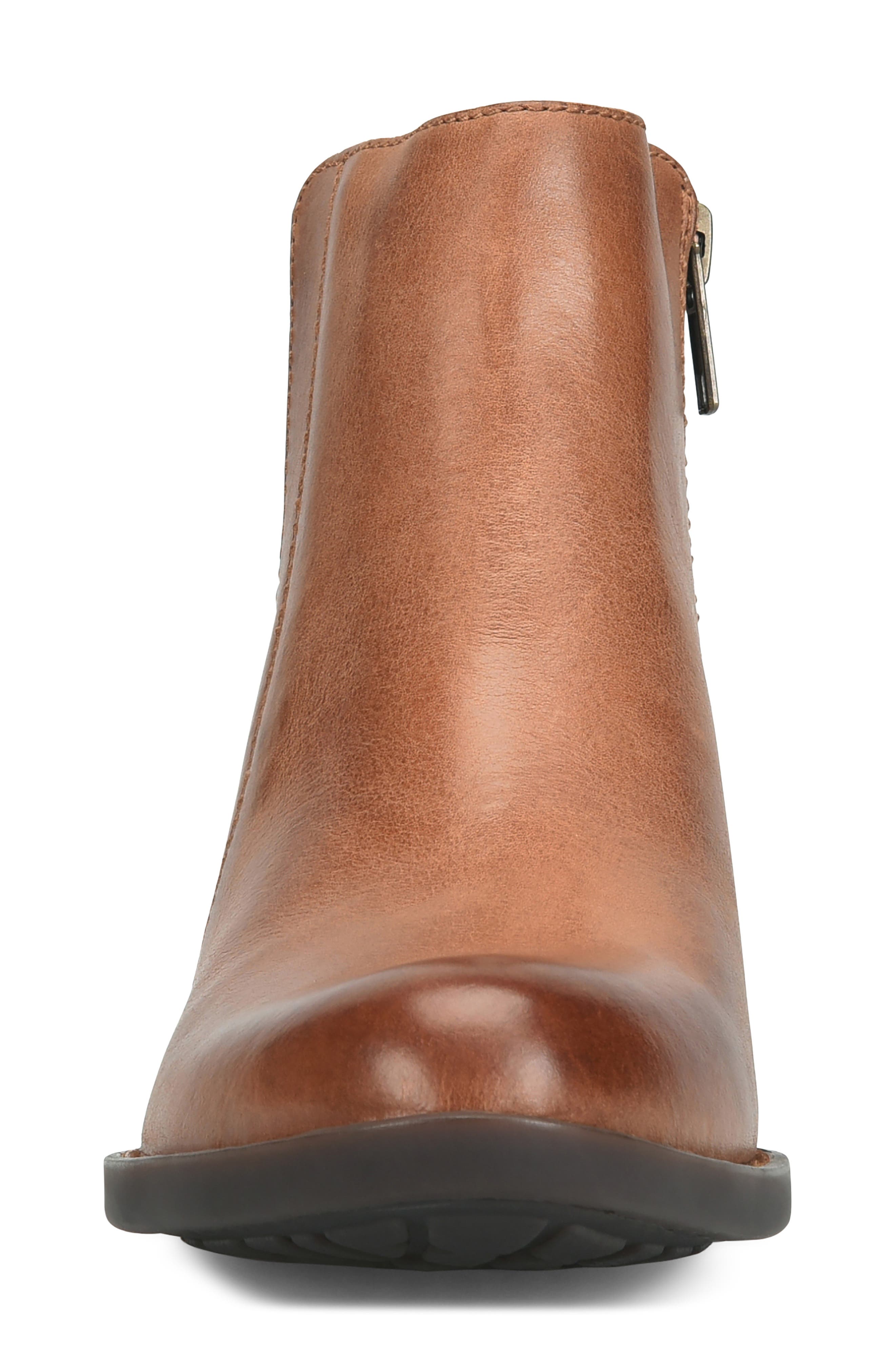 Kendyl Leather Bootie, Alternate, color, BROWN LEATHER