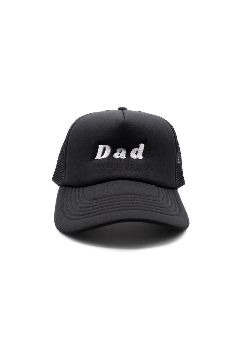 Dad Foam Trucker Hat, Main, color, Black