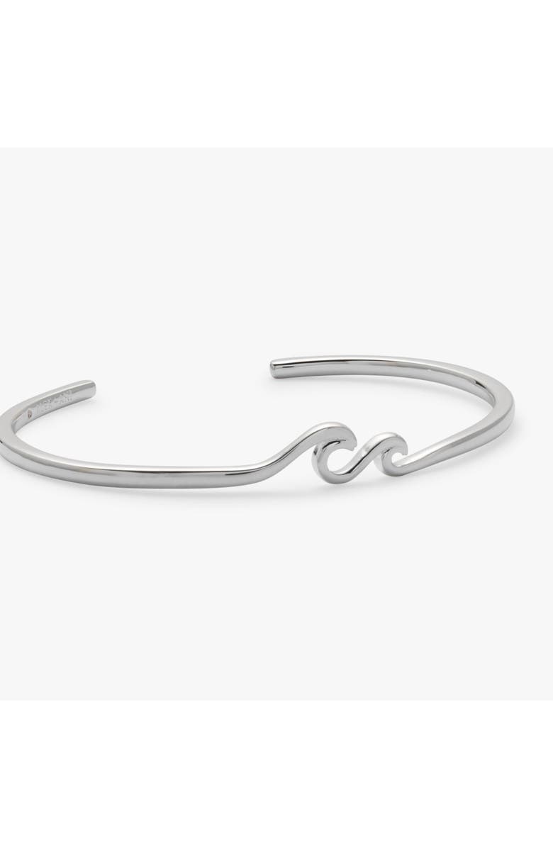 Alex and Ani Wave Cuff, Alternate, color, Silver