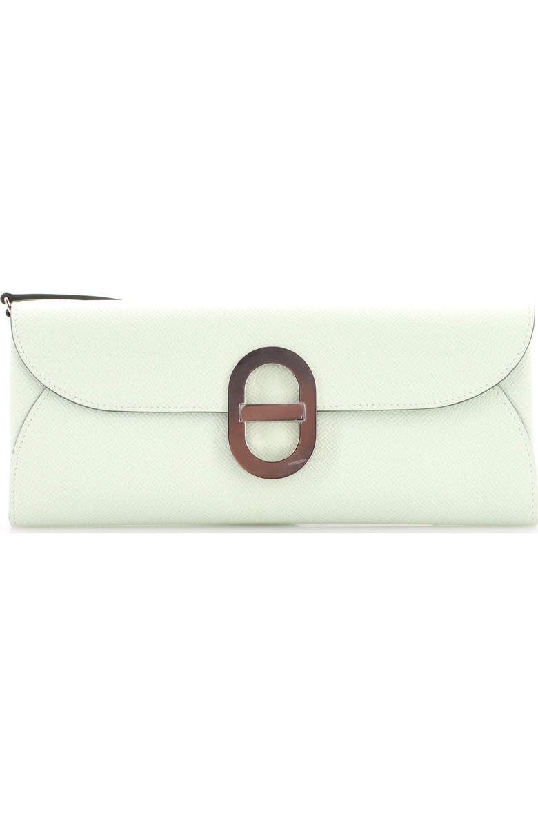Pre-Owned Hermes Chaine d'Ancre To Go Wallet Epsom, Main, color, Vert Peppermint