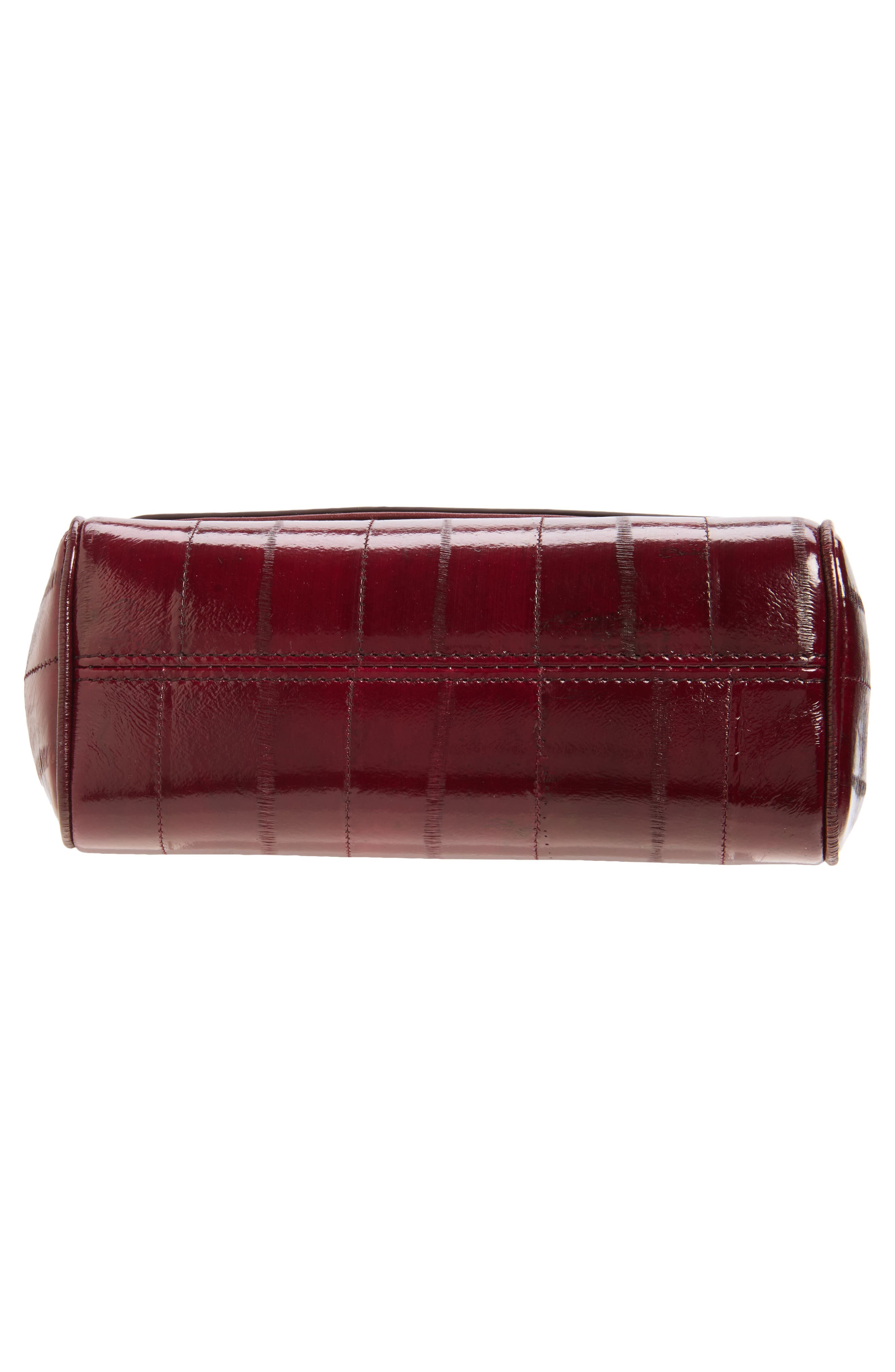 Small Sicily Anguilla Eel Skin Top Handle Bag, Alternate, color, AMARENA 1