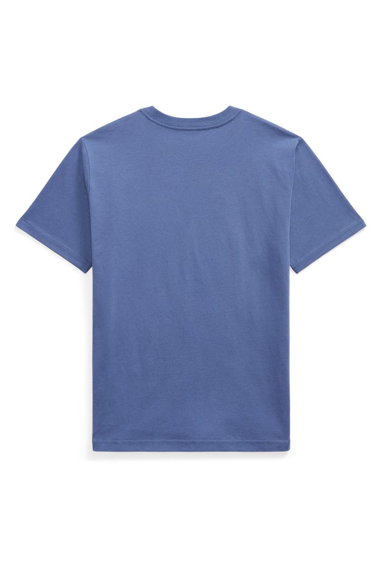 Polo Ralph Lauren Kids' Solid Cotton Pocket T-Shirt, Alternate, color, Blue Heaven