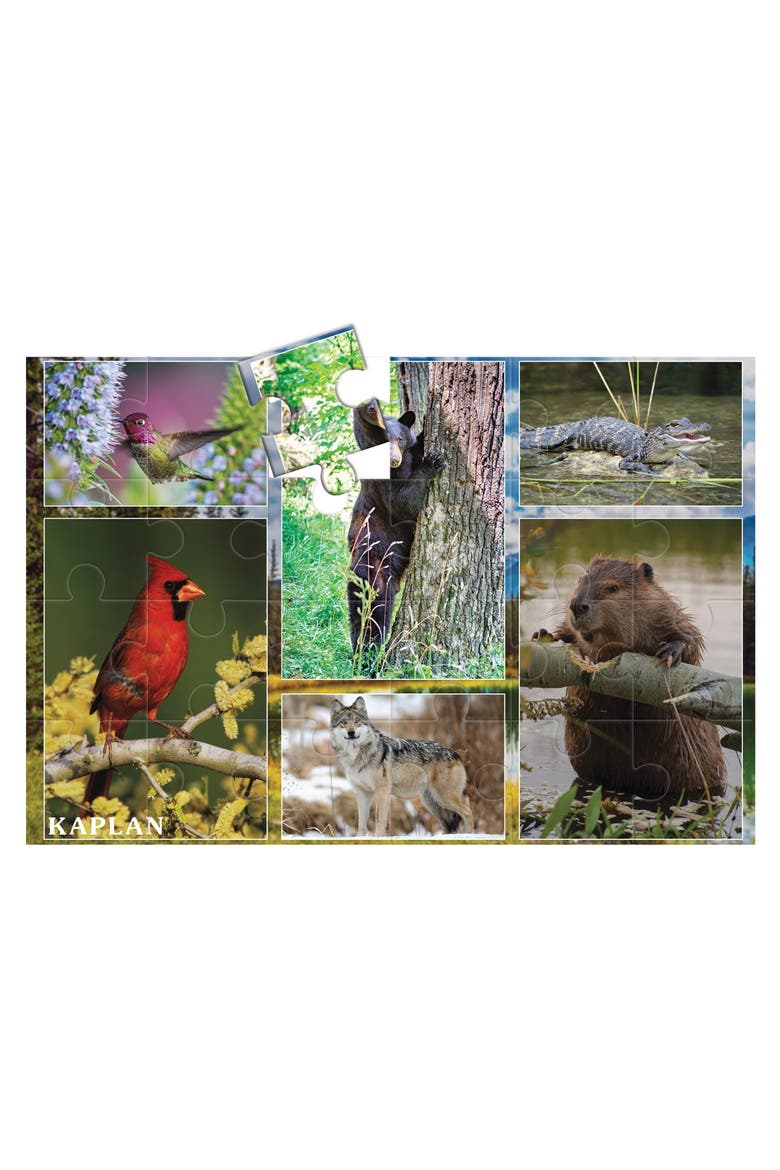 North American Animals Floor Puzzle - 24 Pieces, Alternate, color, Multicolored