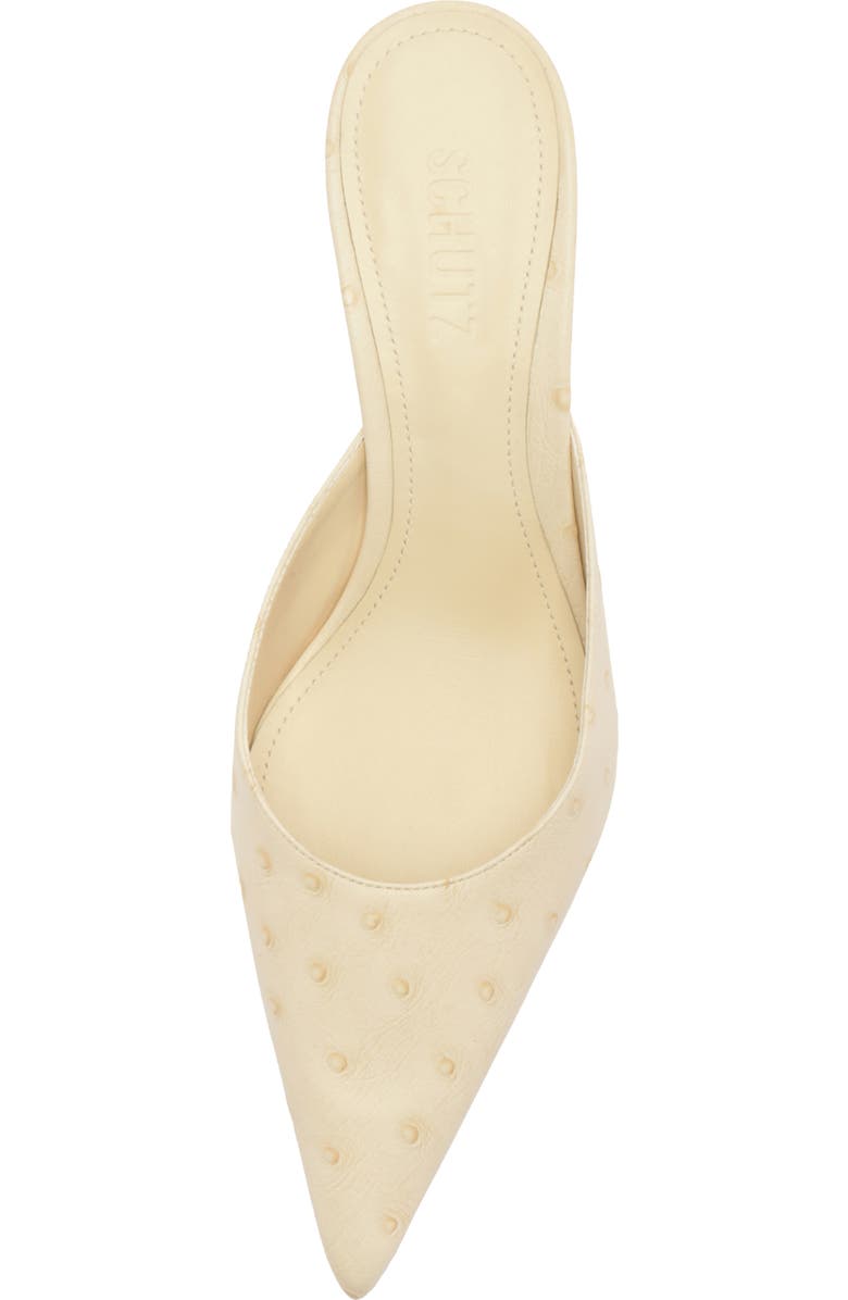 Schutz Julie Pointed Toe Mule, Alternate, color, Eggshell