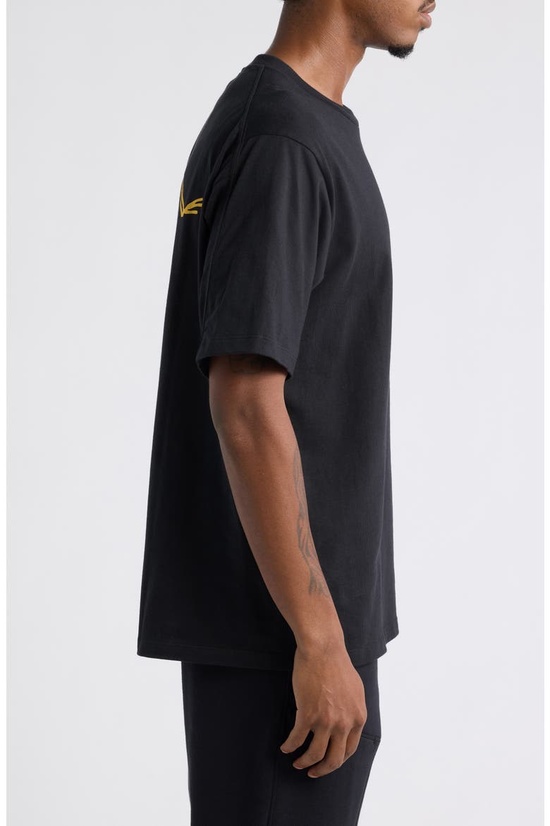 Kragg Cotton Logo Graphic T-Shirt, Alternate, color, 24K BLACK