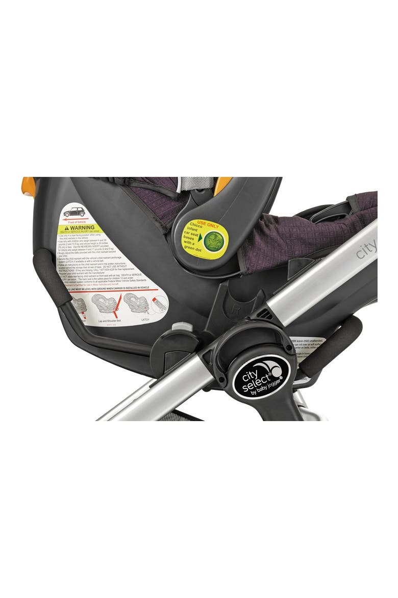 Single City Select®/City Premier® Stroller to Chicco KeyFit 30 & Peg-Perego Primo Viaggio Car Seat Adapter, Main, color, BLACK