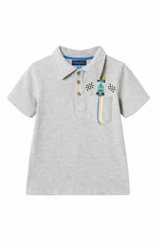 Andy & Evan Kids' Graphic Pocket Polo