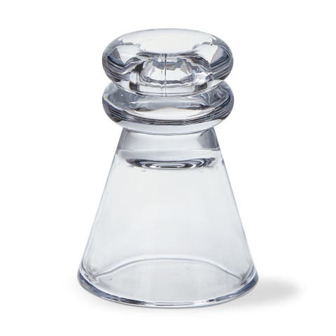 Orb Taper Holder Sm Clear Glass Everyday,Spring
