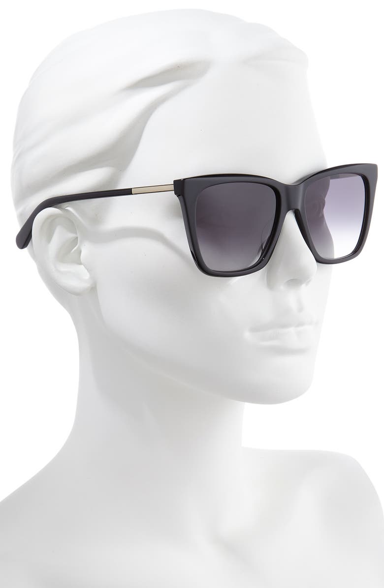 Rebecca Minkoff Indio 55mm Gradient Cat Eye Sunglasses, Alternate, color,