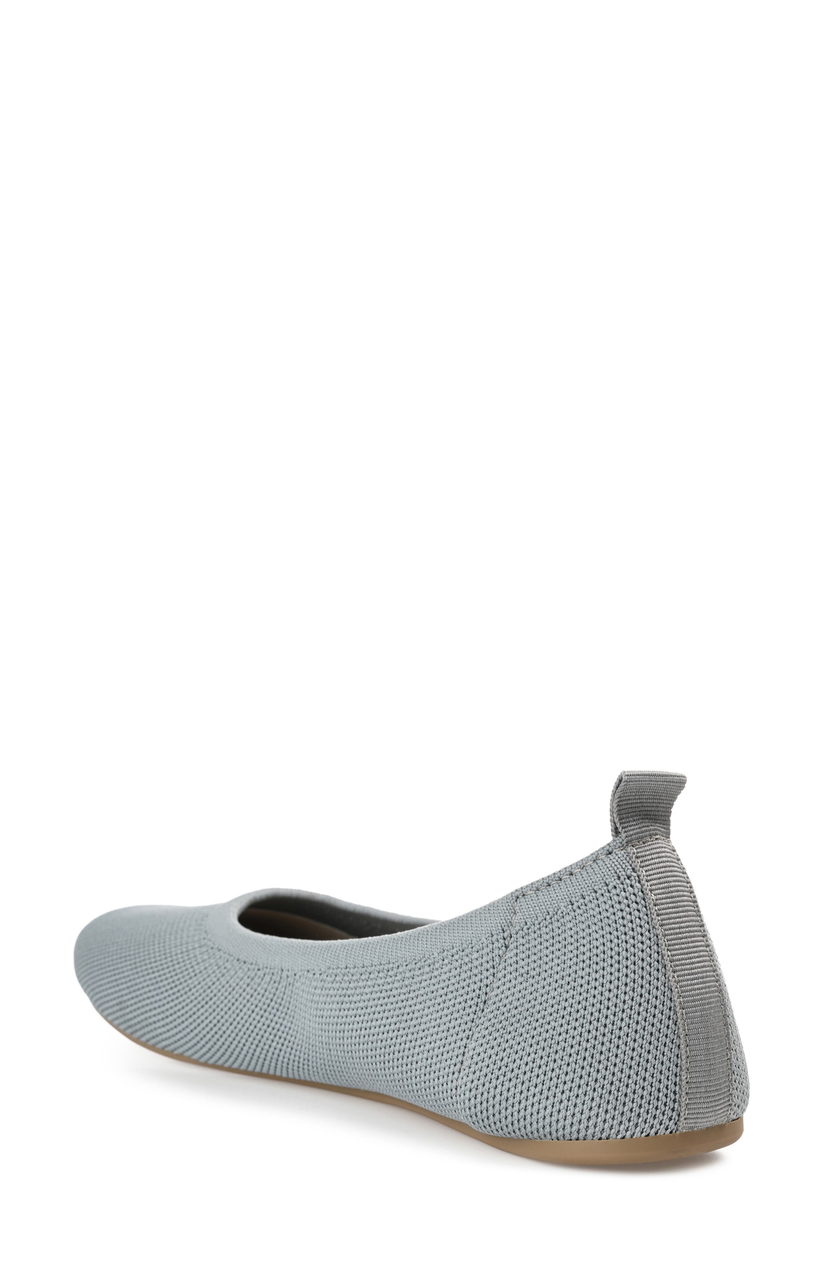 Journee Collection Jersie Knit Ballet Flat, Alternate, color, Grey