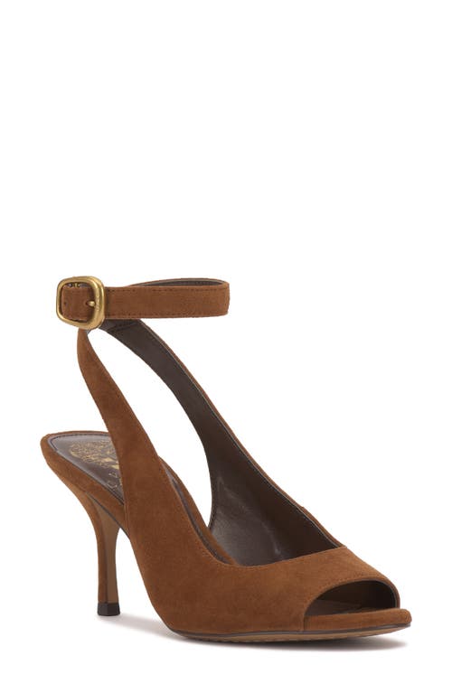 Vince Camuto Pavles Ankle Strap Sandal In Brown