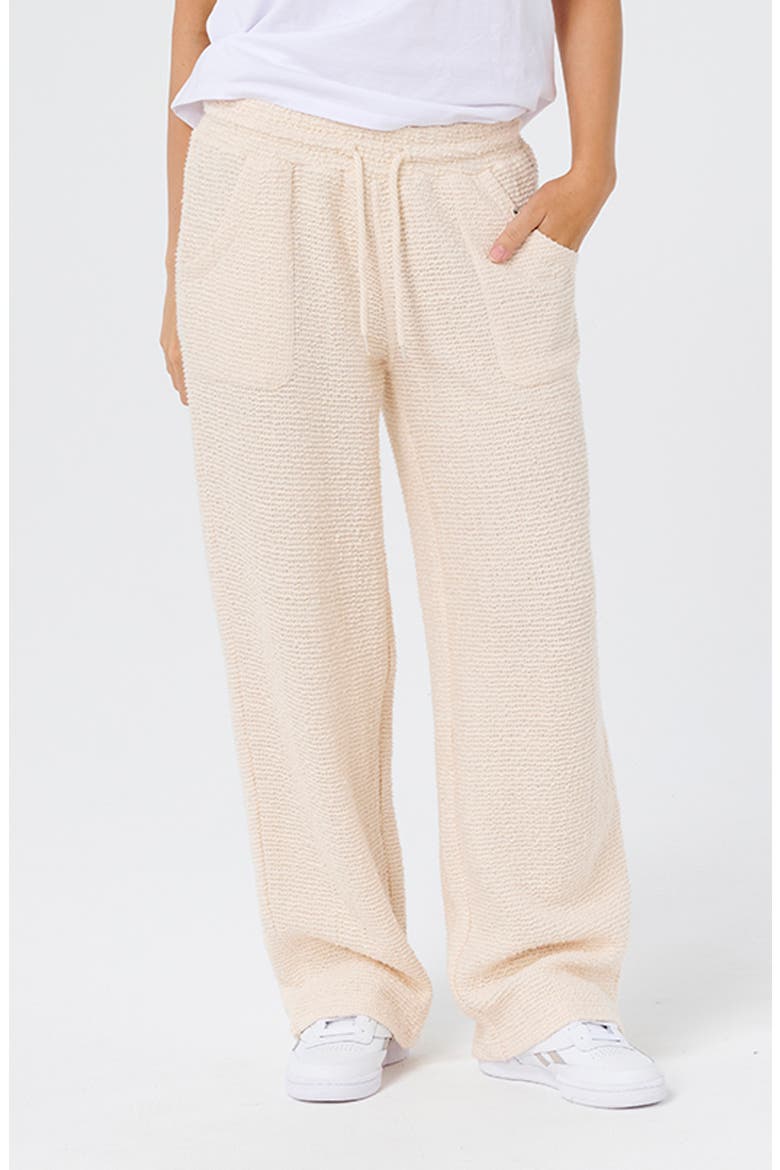 Cala Nights Textured Wide Leg Pants, Main, color, NATURAL