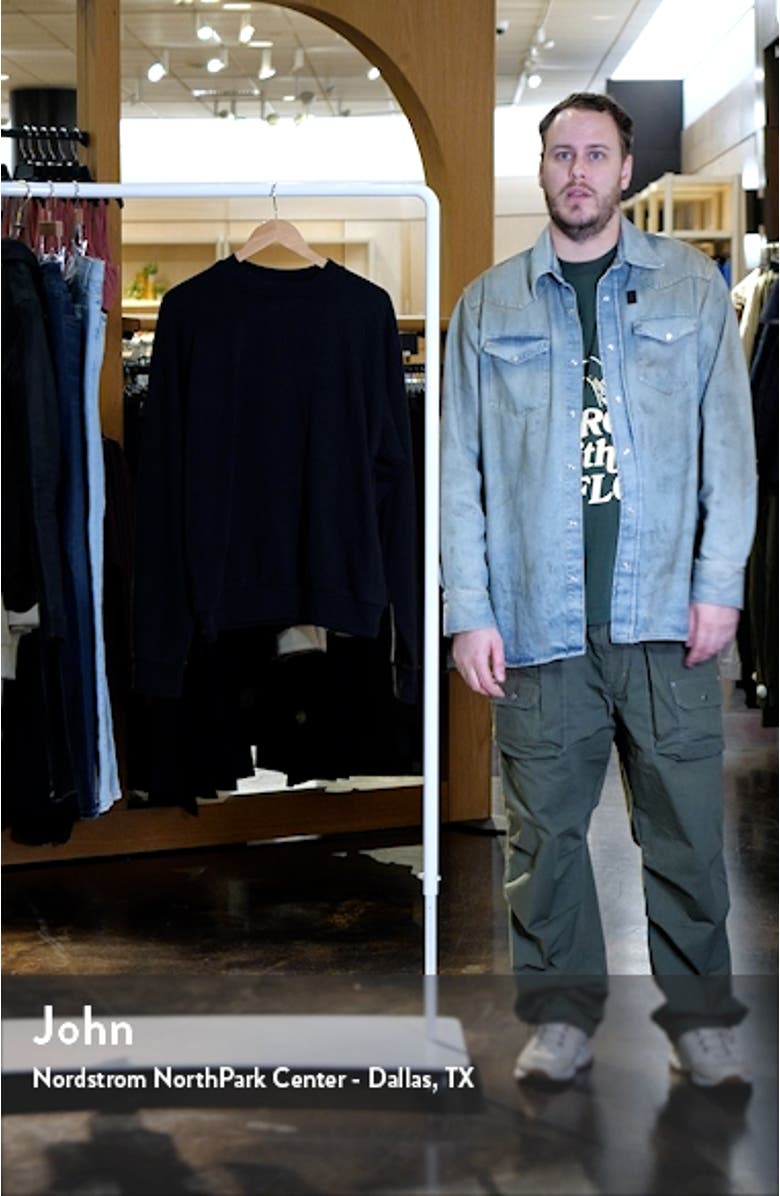 Oversize Cotton Crewneck Sweatshirt, sales video thumbnail