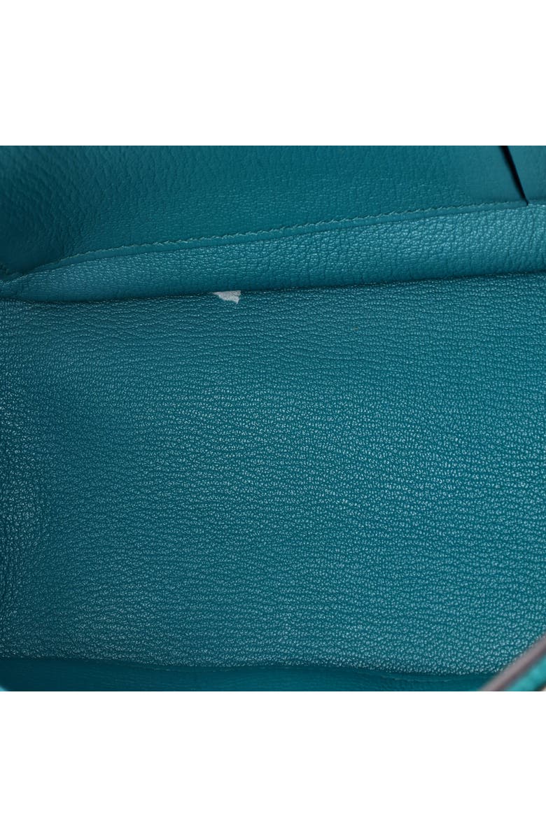 Pre-Owned Hermes Jypsiere Bag Clemence 28, Alternate, color, Bleu Paon