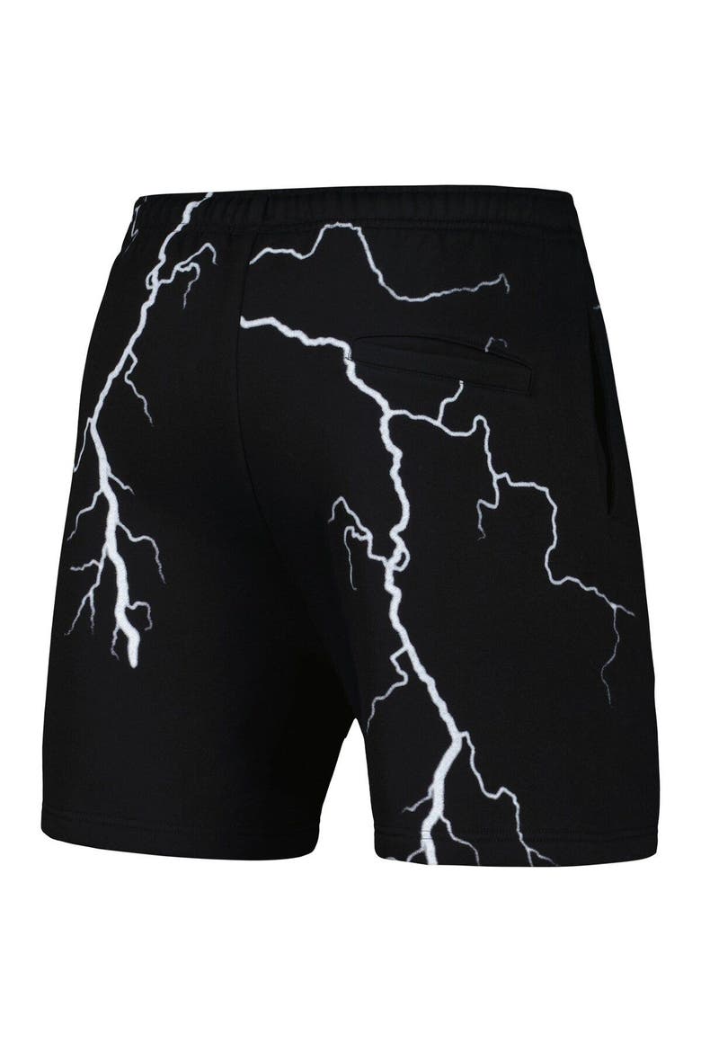 Men's PLEASURES  Black Chicago Cubs Lightning Shorts, Alternate, color, Black