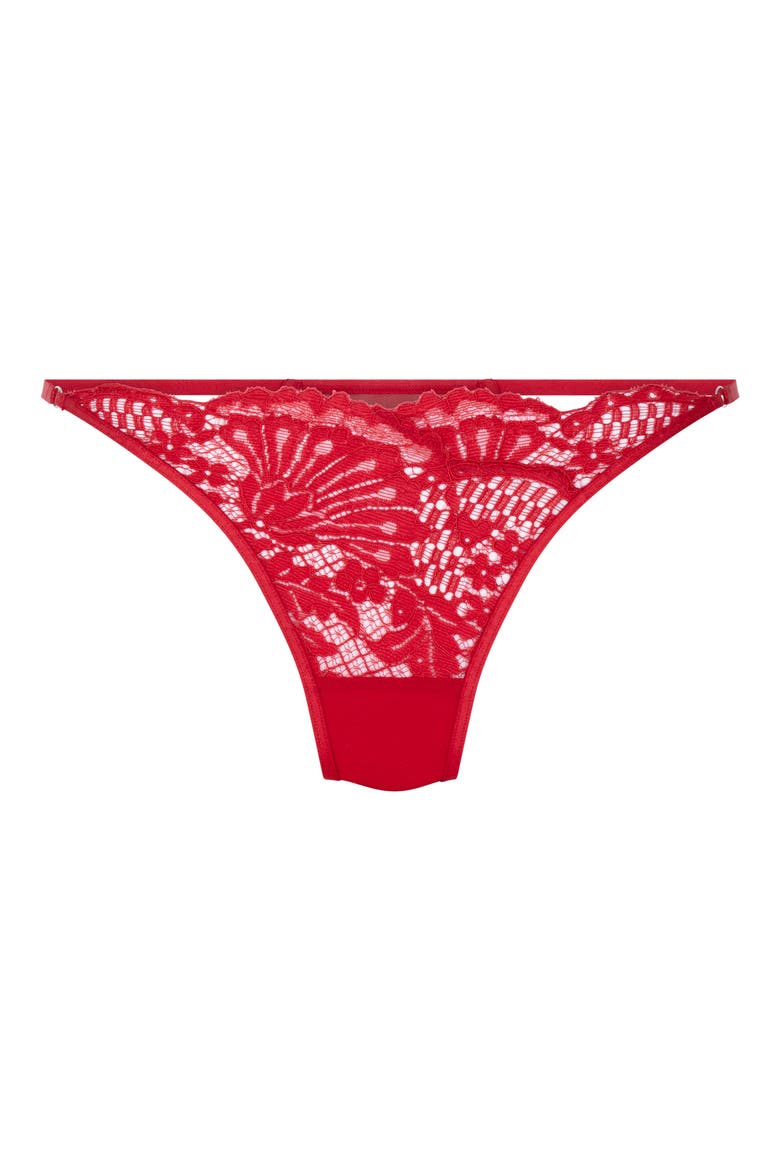 Whitney Lace Thong, Alternate, color, CHILI PEPPER