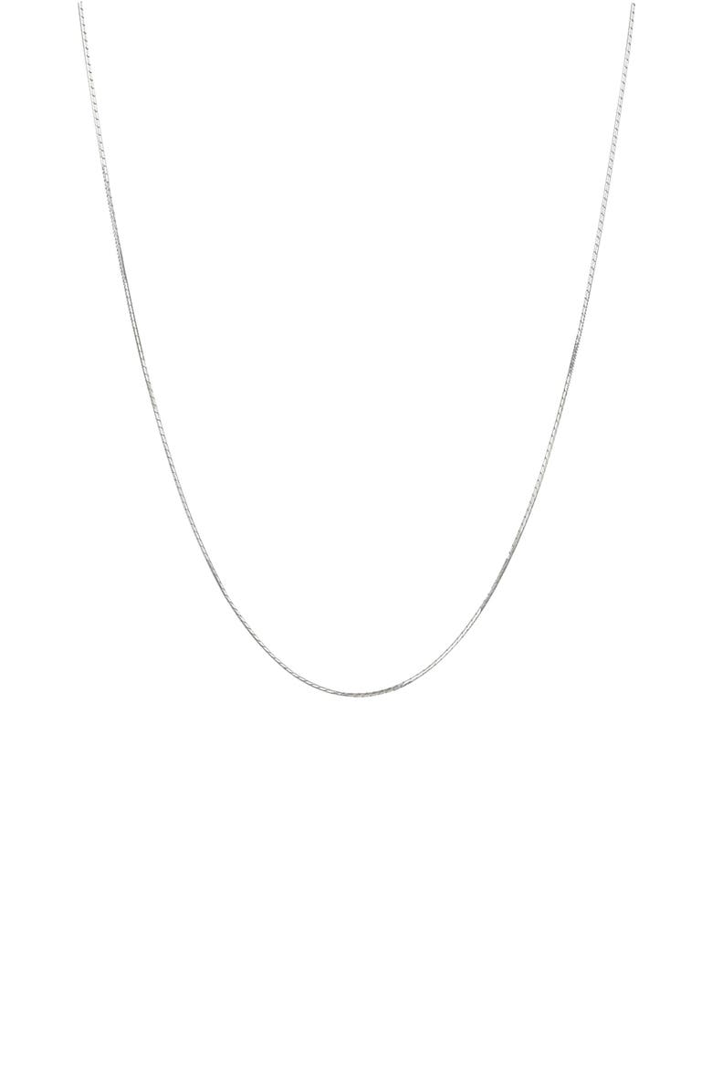 Bearfruit Jewelry Sterling Silver 18k Gold Plated Leena Necklace, Effortless Elegance, Holiday Gift Idea, Alternate, color, Silver